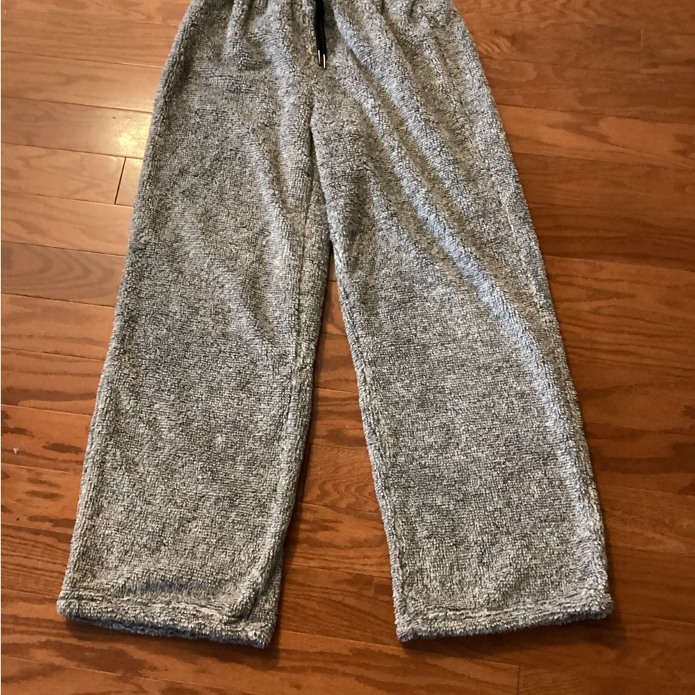 Cozy Gray Fluffy Lounge Pants